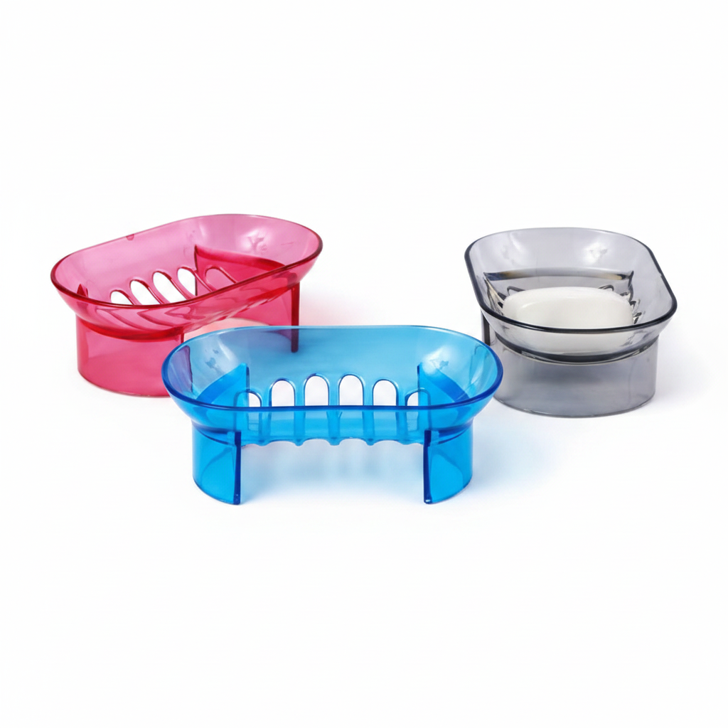 CLEAR SOAP DISH NO 1 - 450 (COLOR)-1
